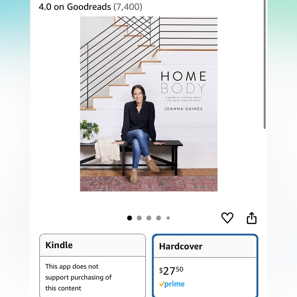 Home Body by Joanna Gaines Hardcover